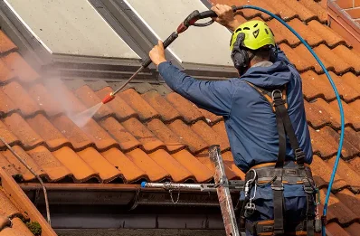 Démoussage et hydrofuge de toiture à Fravaux